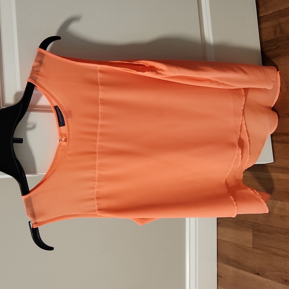 Women's Sleeveless Blouse Layered Sheer Polyester; Size L; New Never Worn